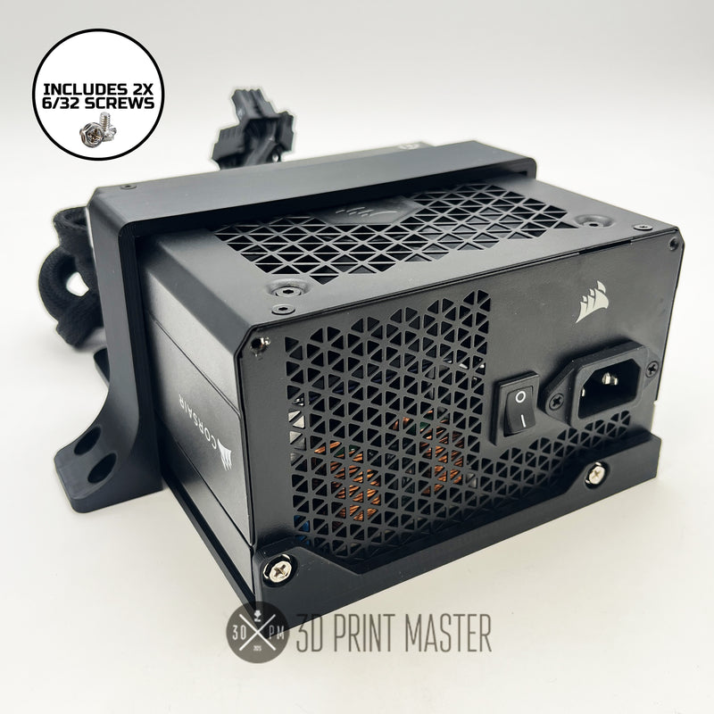 Computer ATX PSU Horizontal & Vertical Mounting Bracket + Screws