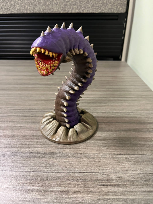 Purple Worm Resin 3D Print