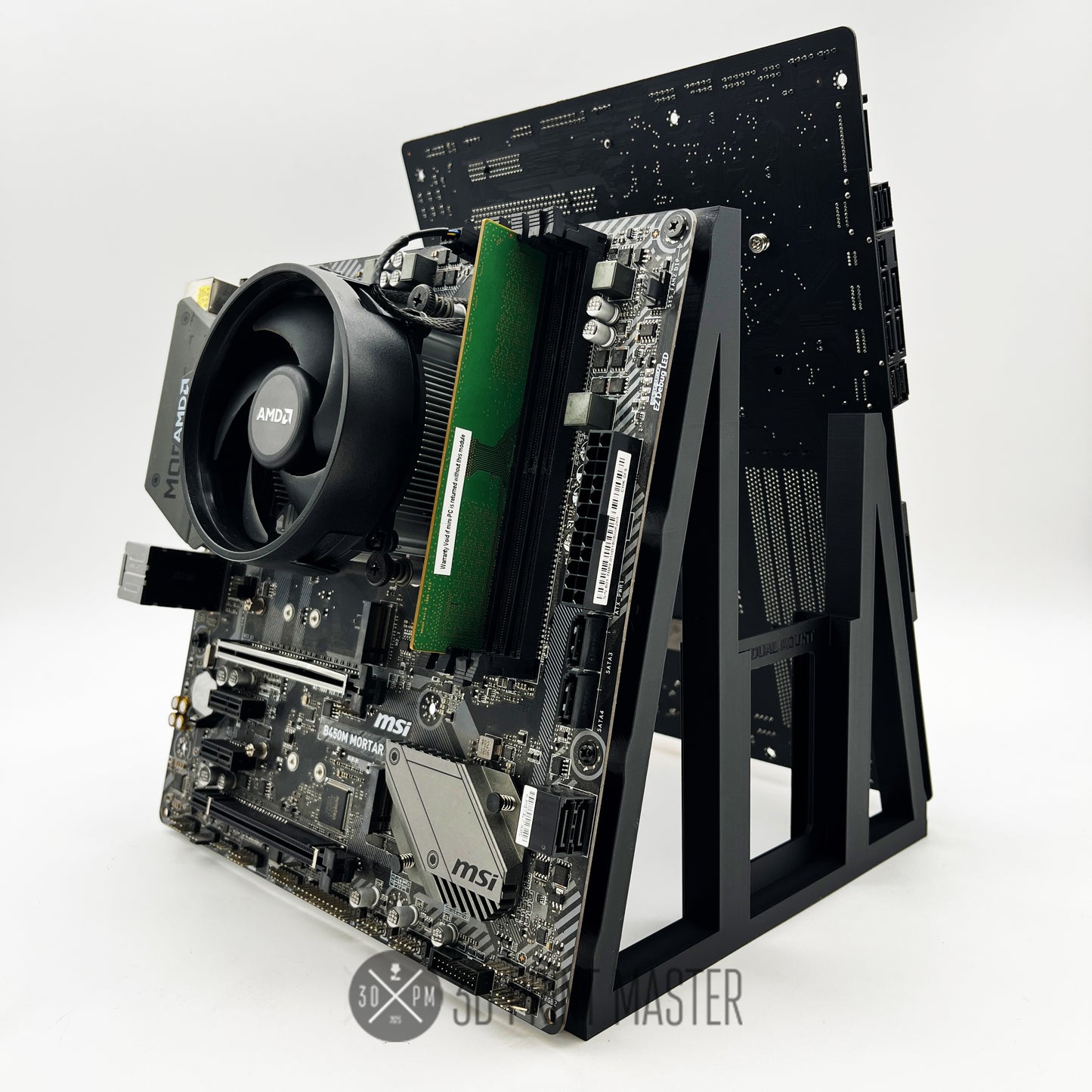 Dual Motherboard Stand for CPU Crypto Mining | Lite & Full Versions + 12x Screws