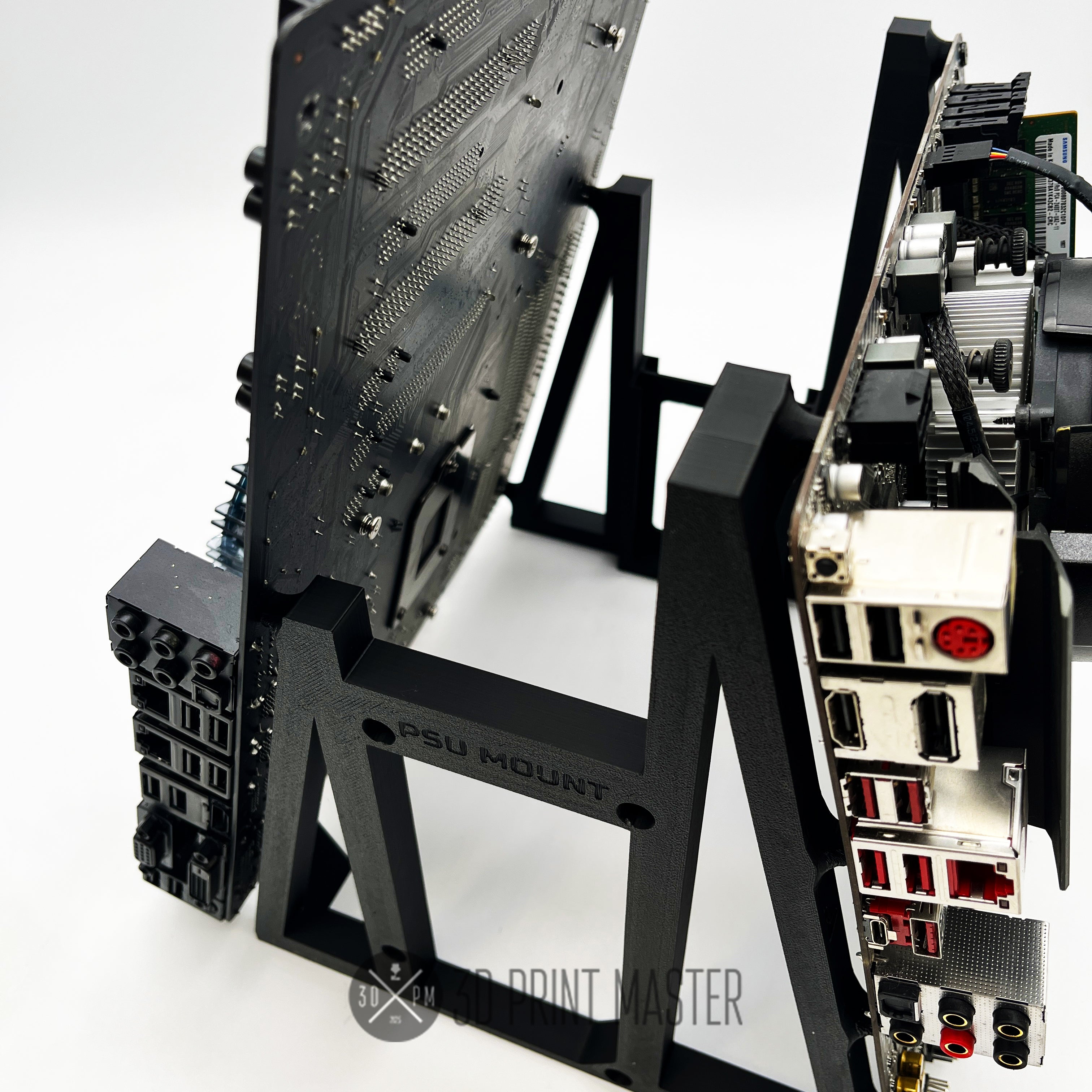 Dual Motherboard Stand for CPU Crypto Mining | Lite & Full Versions + 12x Screws