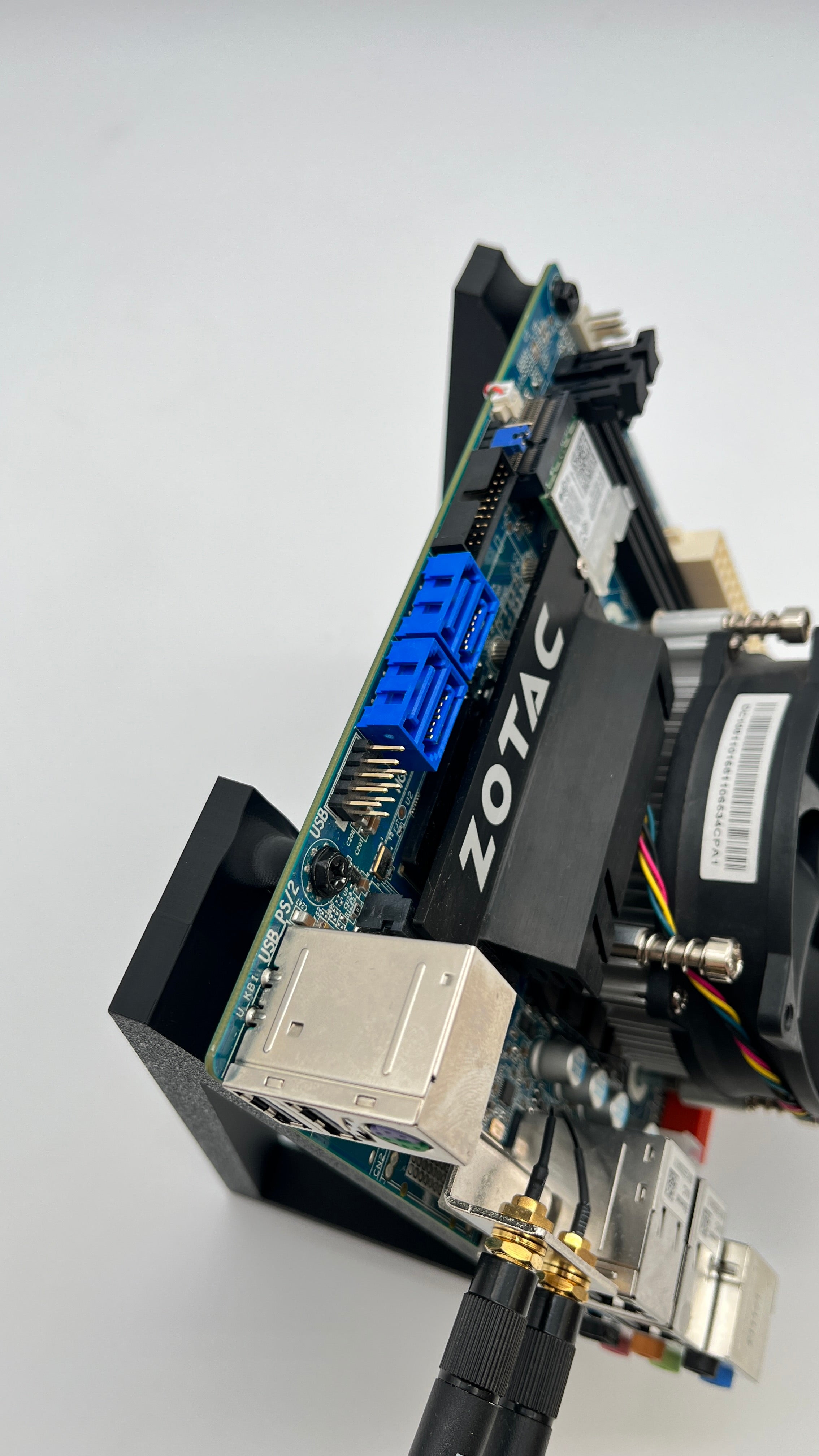 Mini ITX Vertical Motherboard Stand - Show Stand, Desktop, or Display Stand