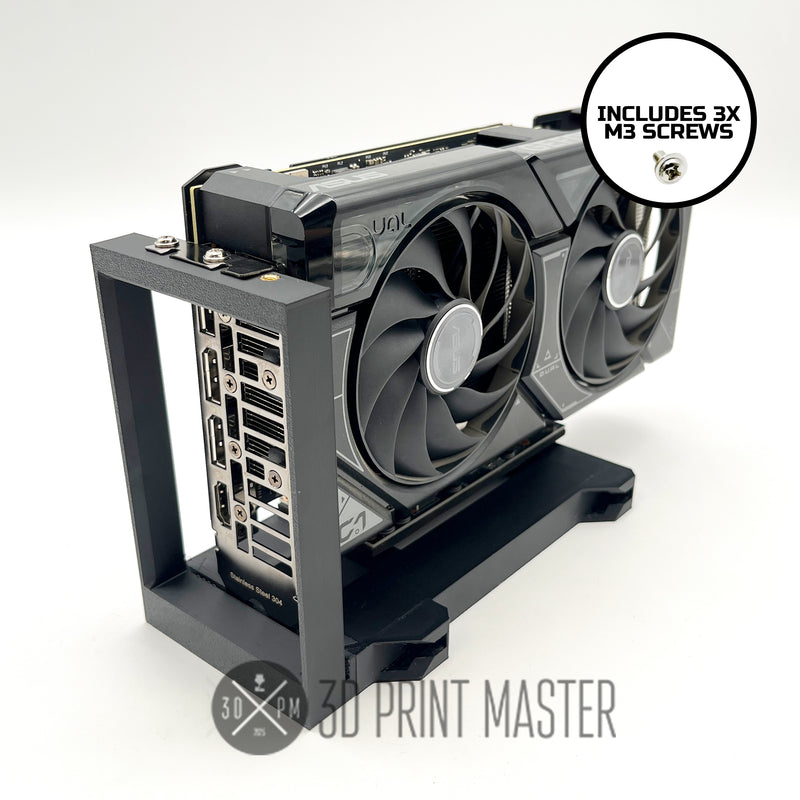 Graphics Card Riser Stand for Test Bench/Mining/Desktop Case + 3x Screws