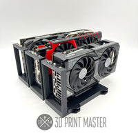 Graphics Card Riser Stand for Test Bench/Mining/Desktop Case + 3x Screws