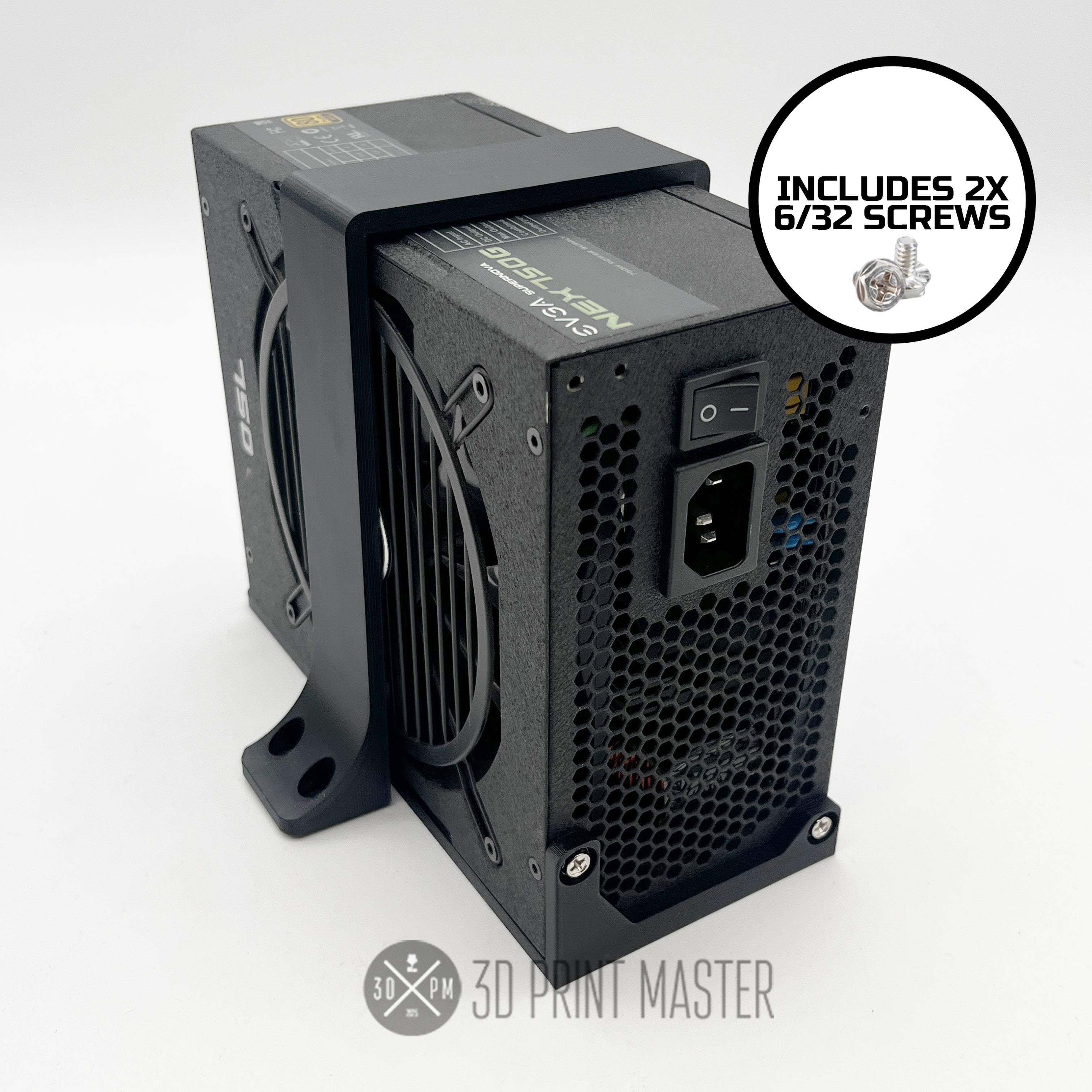 Computer ATX PSU Horizontal & Vertical Mounting Bracket + Screws