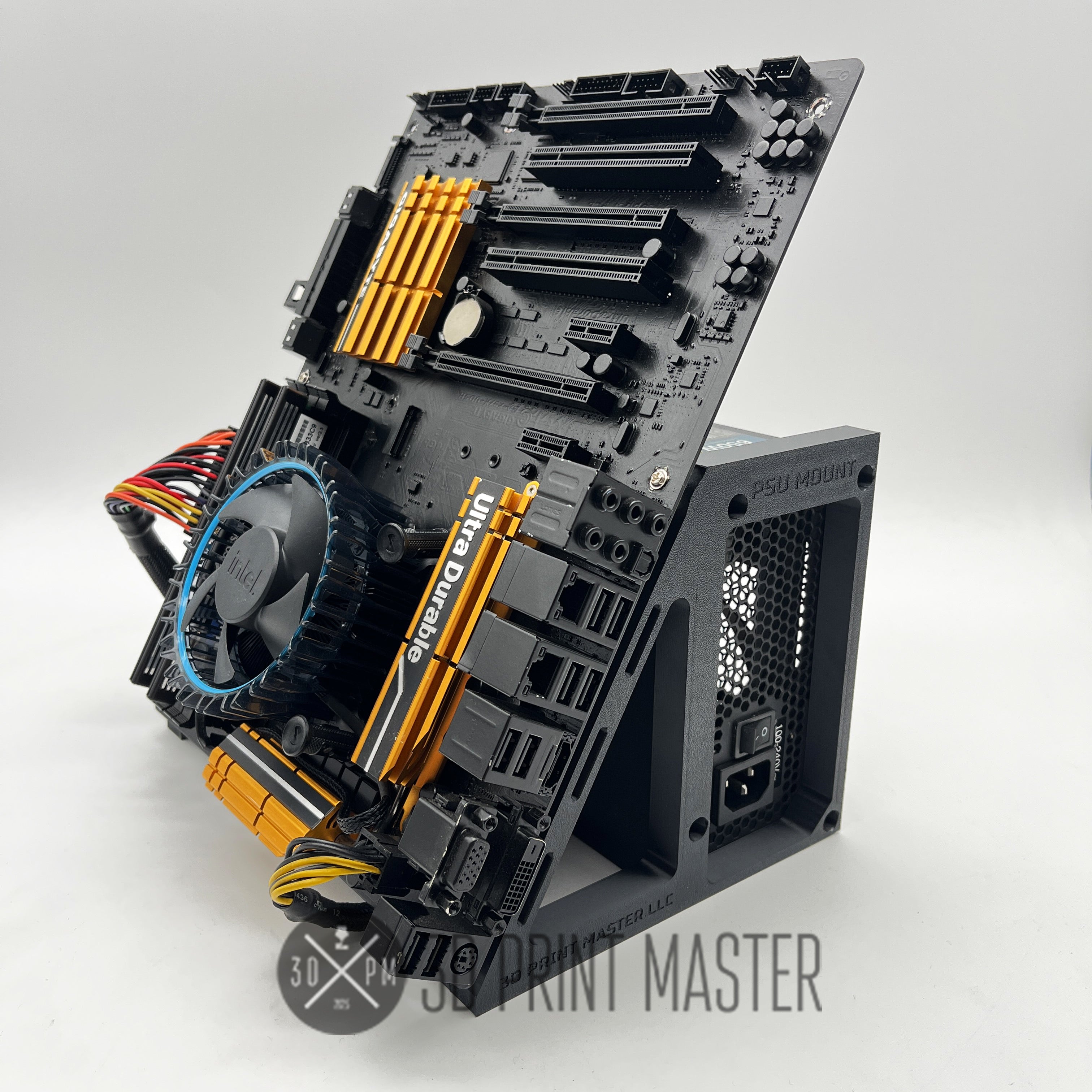 Crypto Mining Motherboard Test Bench + GPU Stand / PC and Test Rig + Screws