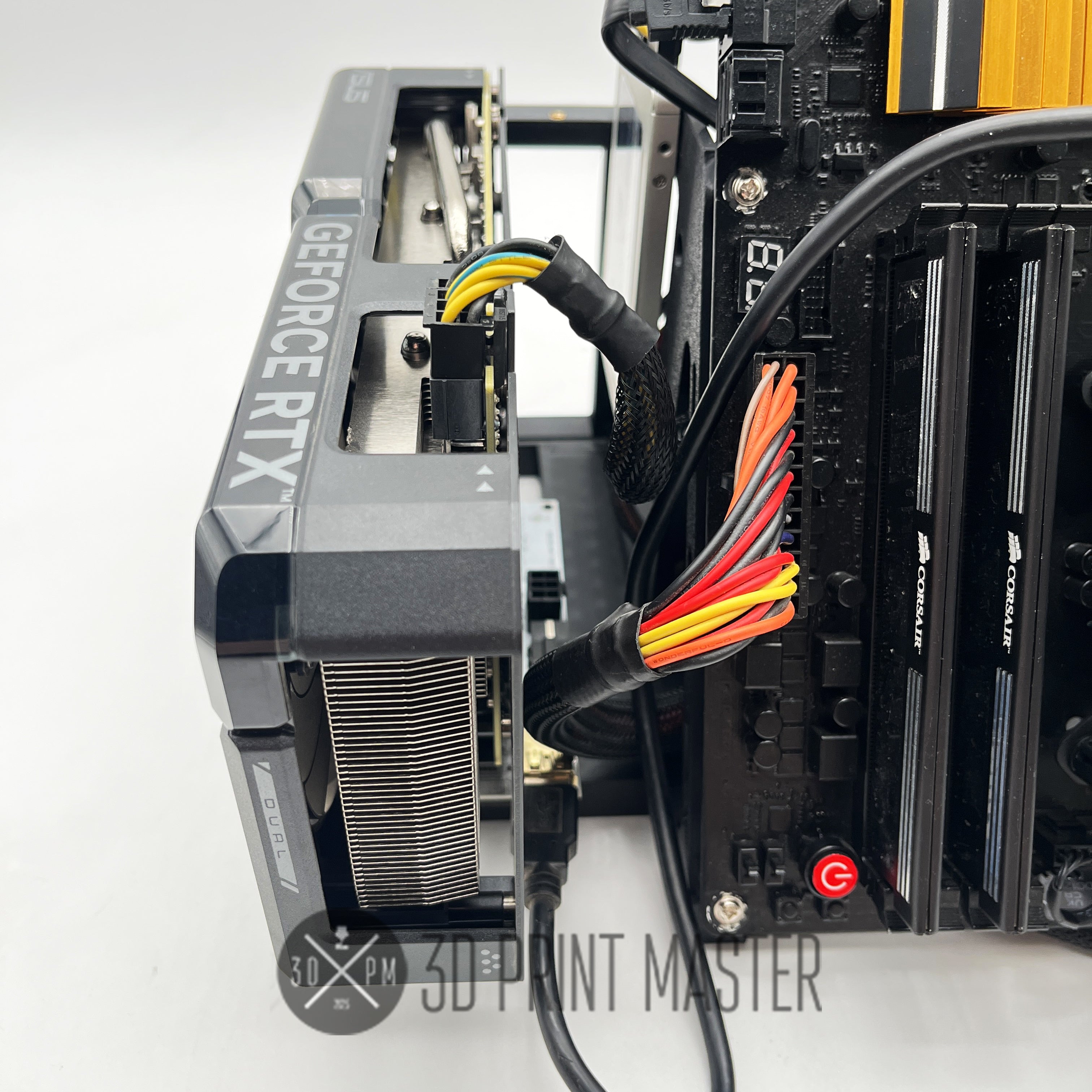 Crypto Mining Motherboard Test Bench + GPU Stand / PC and Test Rig + Screws