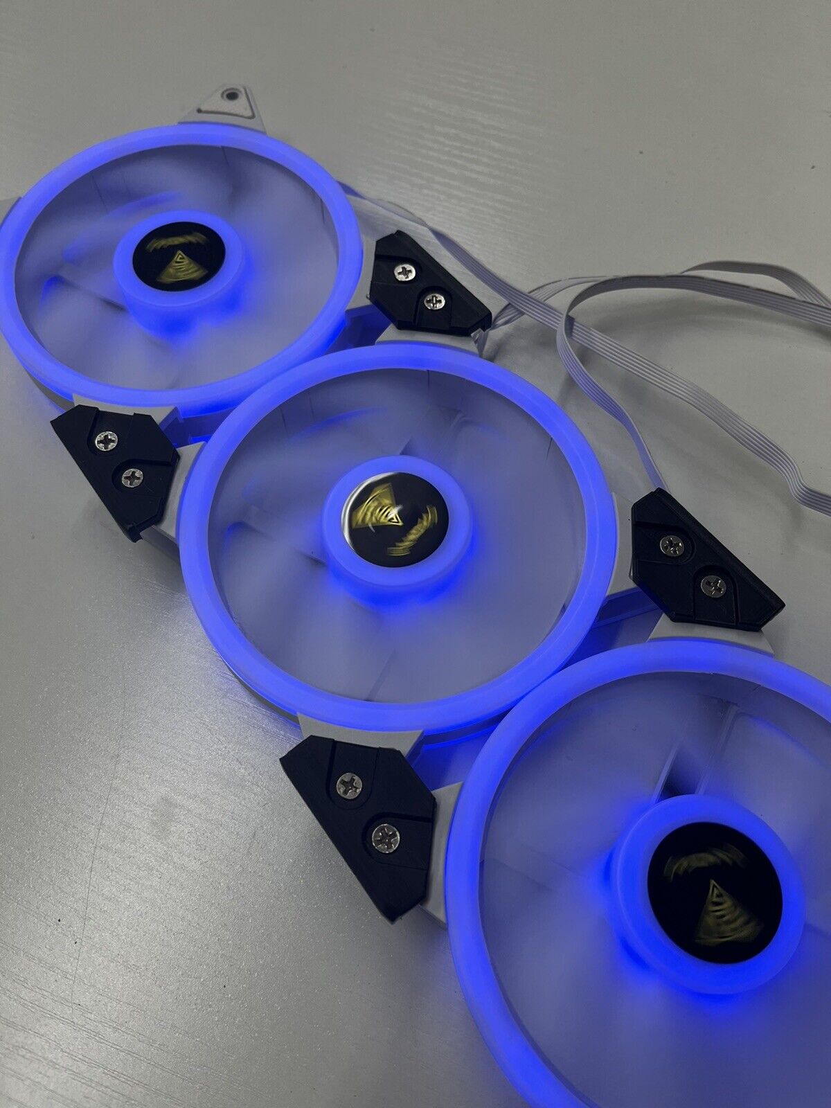 120mm PC Fan Connectors for PC, Mining Rig, Fan Cooling (4 Pack)